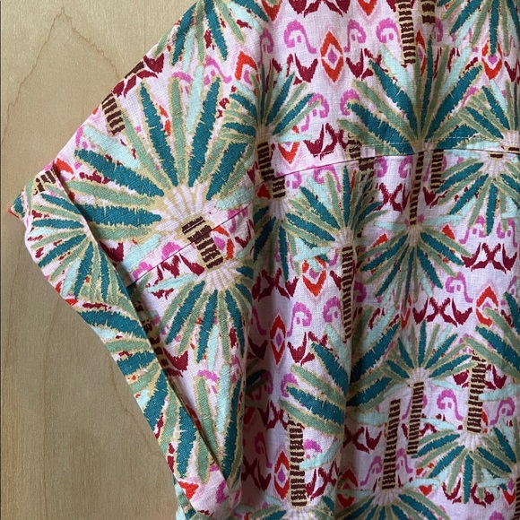 Tommy Bahama Coastalina Linen Palm Pointe Camp Shirt - Picture 8 of 13